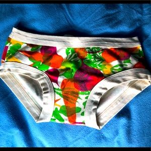 Thunderpants USA XS organic hipster underwear root veggies USA made